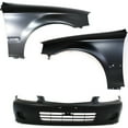 HTHY Front Bumper Cover Kit For 199900 Honda Civic With Fender