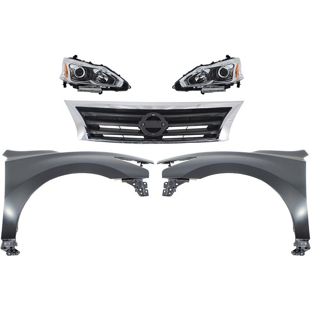 HTHY Headlight Kit For 1315 Nissan Altima Left Right With Fenders And