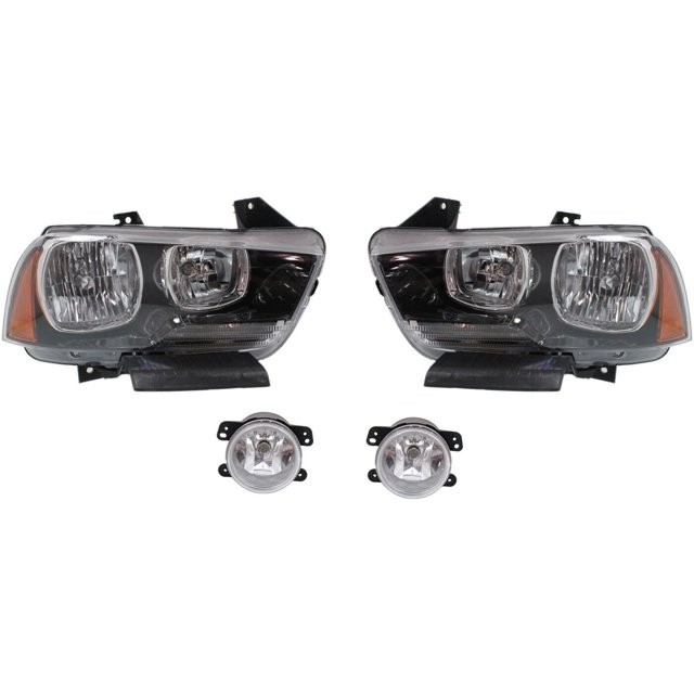 HTHY Headlight Kit For 20112014 Dodge Charger Left And Right 4Pc