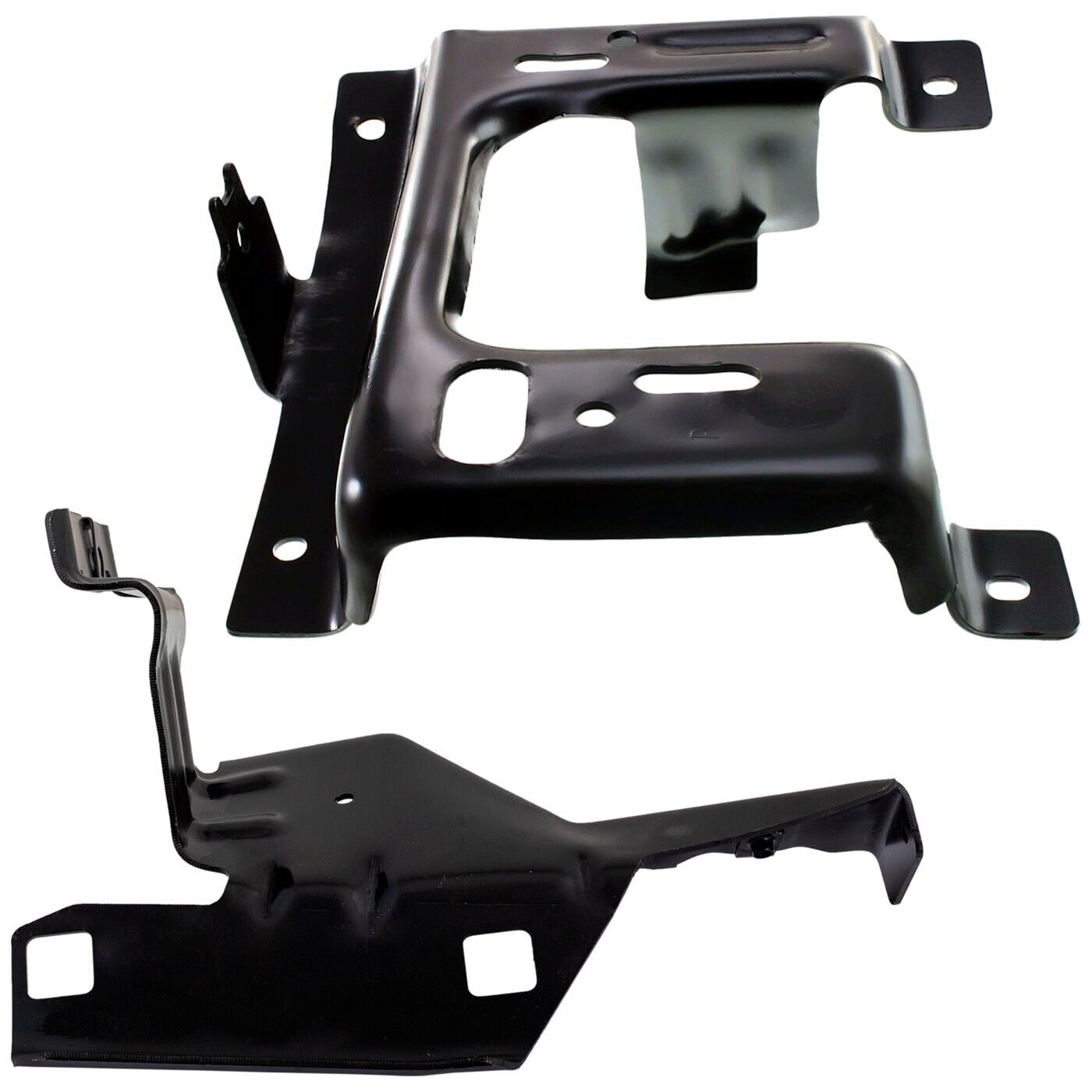 HTHY Pair Bumper Face Bar Brackets Retainer Mounting Braces Set Of 2