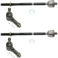 HTHY Tie Rod End Set For 20042008 Ford F150 Rwd Front, Lh & Rh, Inner