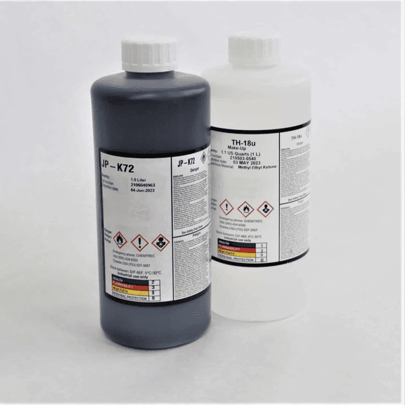 HTI INK JP-K72 Blue MEK General Purpose Ink for Continuous Inkjet Printer Original