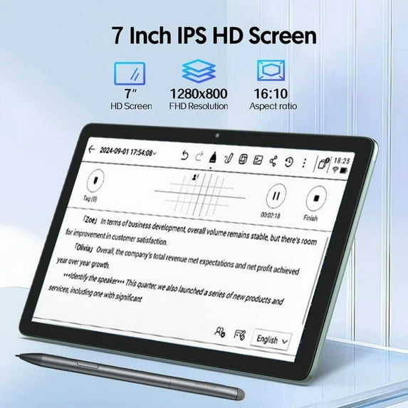 Jenzora Pocket computers 7 inch, 8GB RAM, 128GB ROM, Work Computer, Fingerprint Reader, Backlit Keyboard