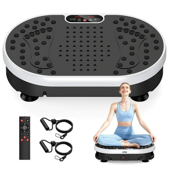 HTM Vibrating Plate Muscle Toner, Whole Body Exercise Machine &Remote Control