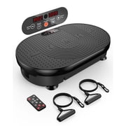 Anqdy Whole Body Vibration Plate for Weight Loss Lymphatic Drainage, Home Workout Vibrating Muscle Toner with 2 Resistance Bands