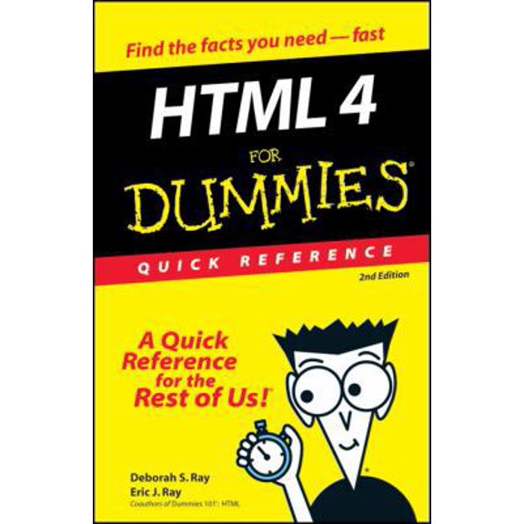Pre-Owned Html 4 for Dummies: Quick Reference (Paperback) 0764507214 9780764507212