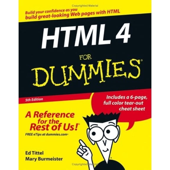 Pre-Owned HTML 4 for Dummies (Paperback) 9780764589171