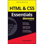 HTML & CSS Essentials for Dummies, Paperback