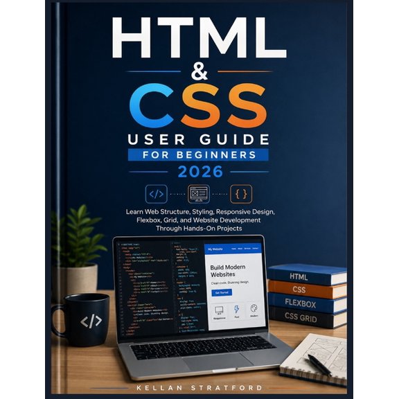 HTML & CSS user guide for Beginners 2026: Learn Web Structure, Styling, Responsive Design, Flexbox, Grid, and Website De, (Paperback)