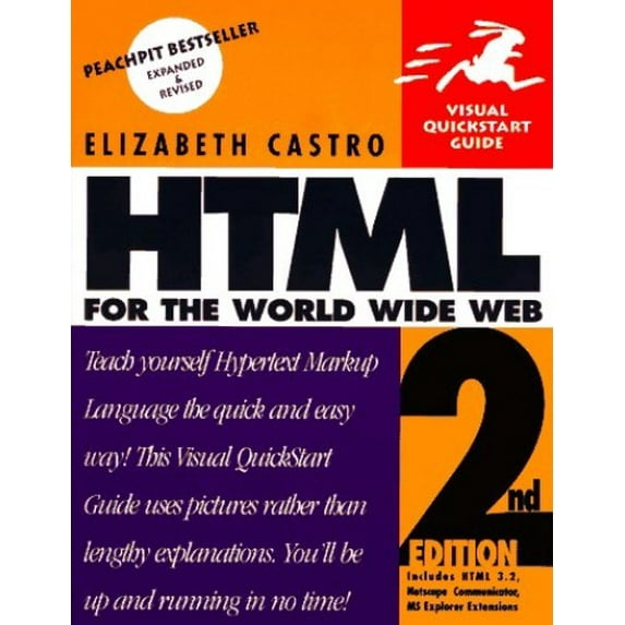 Pre-Owned HTML for the World Wide Web (Paperback) 020168862X 9780201688627