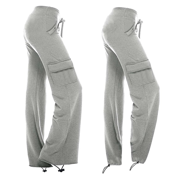 HTNBO Cargo Pants for Women Plus Size with Pockets Lounge Pants Sweat Pants