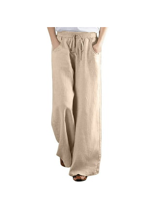 Womens Wide Leg Trousers 3/4 Length Cropped Palazzo Plain Casual Culottes  Pants