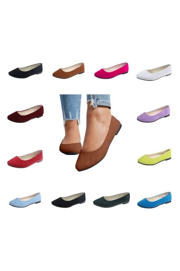 Flat Shoes for Women Comfortable Dressy Casual Pointy Toe Flats On Work Office Ballet Flats