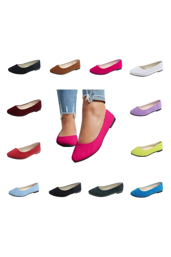 Flat Shoes for Women Comfortable Dressy Casual Pointy Toe Flats On Work Office Ballet Flats