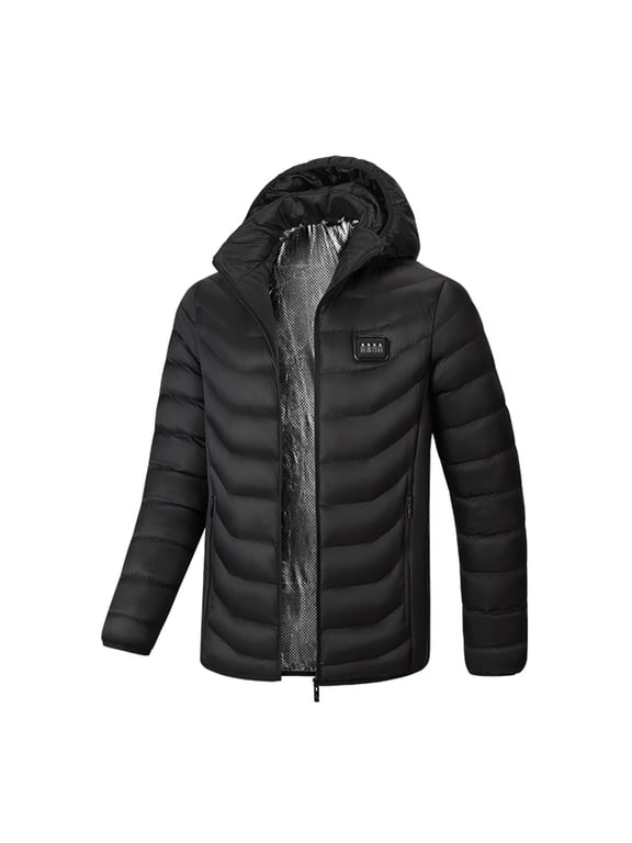Heated Jacket for Men Women 23 Heating Zones Hooded Coat Jackets USB Winter Unisex Body Warm Thermal Coats