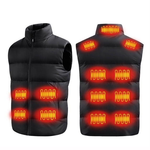 HTNBO Heated Vest for Men, Lightweight Washable Heating Vest Rechargeable Heating Apparel Mens Heated Vest Heated Coat