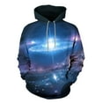 thumbnail image 1 of HTNBO Men's Plus Size Hoodies Men Casual 3D Digital Graphic Long Sleeve Hooded Off White Deals under $15, 1 of 3