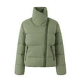 thumbnail image 1 of HTNBO Puffer Jacket Womens Oversized Cropped Puffy Quilted Winter Jackets Coat, 1 of 6