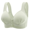 thumbnail image 1 of HTNBO Snap Front Bra Front Button Breathable Skin-Friendly Full Coverage Bra, 1 of 7