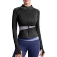 thumbnail image 1 of HTNBO Sun Protection Sport Athletic Yoga Jacket for Women Long Sleeve Boat Neck Sun Jacket Outerwear, 1 of 3