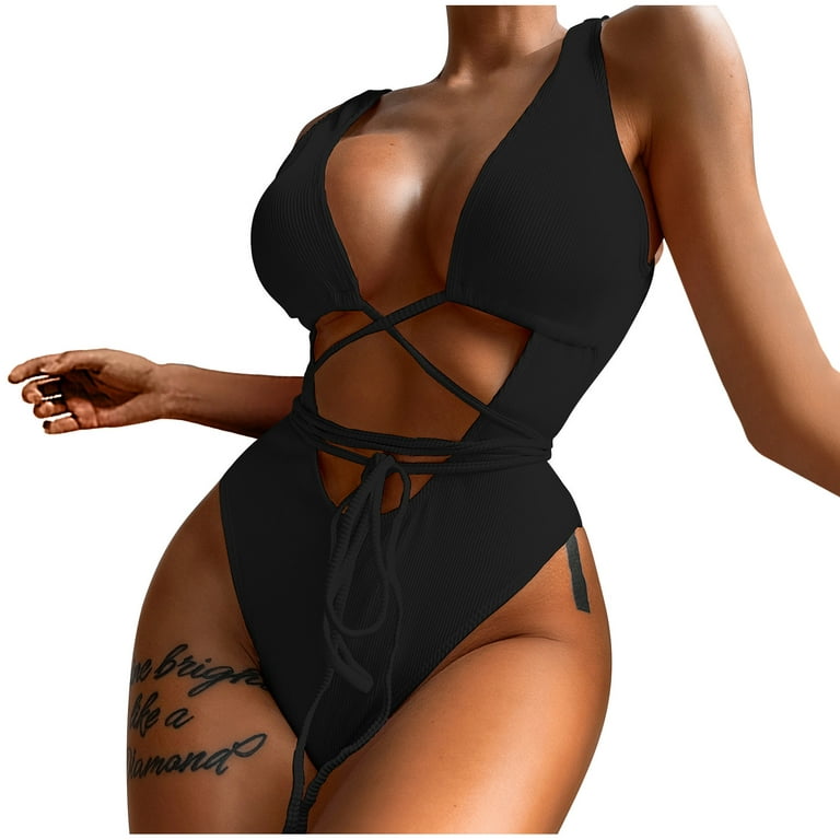 Cute one piece thong swimsuits clearance