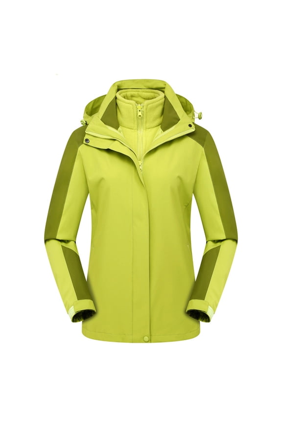 Warm Winter Snow Coats for Women Waterproof Ski Jacket 3 in 1 Jacket Mountain Windbreaker Hooded Outerwear