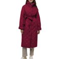 thumbnail image 1 of HTNBO Winter Jackets Womens Quilted Lightweight Puffer Jacket Elegant Trench Coat Maxi Long Down Coats Outwear, 1 of 5