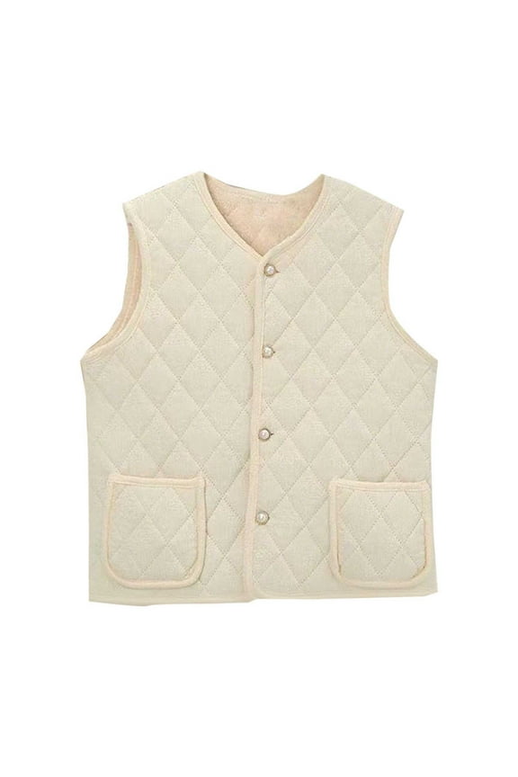 Women Sleeveless Vests Zipper Thermal Gilet Outerwear Casual Solid Color Argyle Waistcoat
