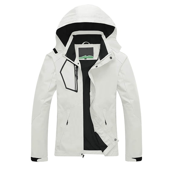 HTNBO Women Waterproof Hiking Jacket Windproof Windbreaker Camping Hunting Trekking Fishing Sport Outdoor