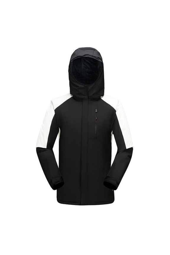 Women Waterproof Skiing Jacket Hooded Fleece Winter Snowboard Jackets Windproof Warm Outerwear