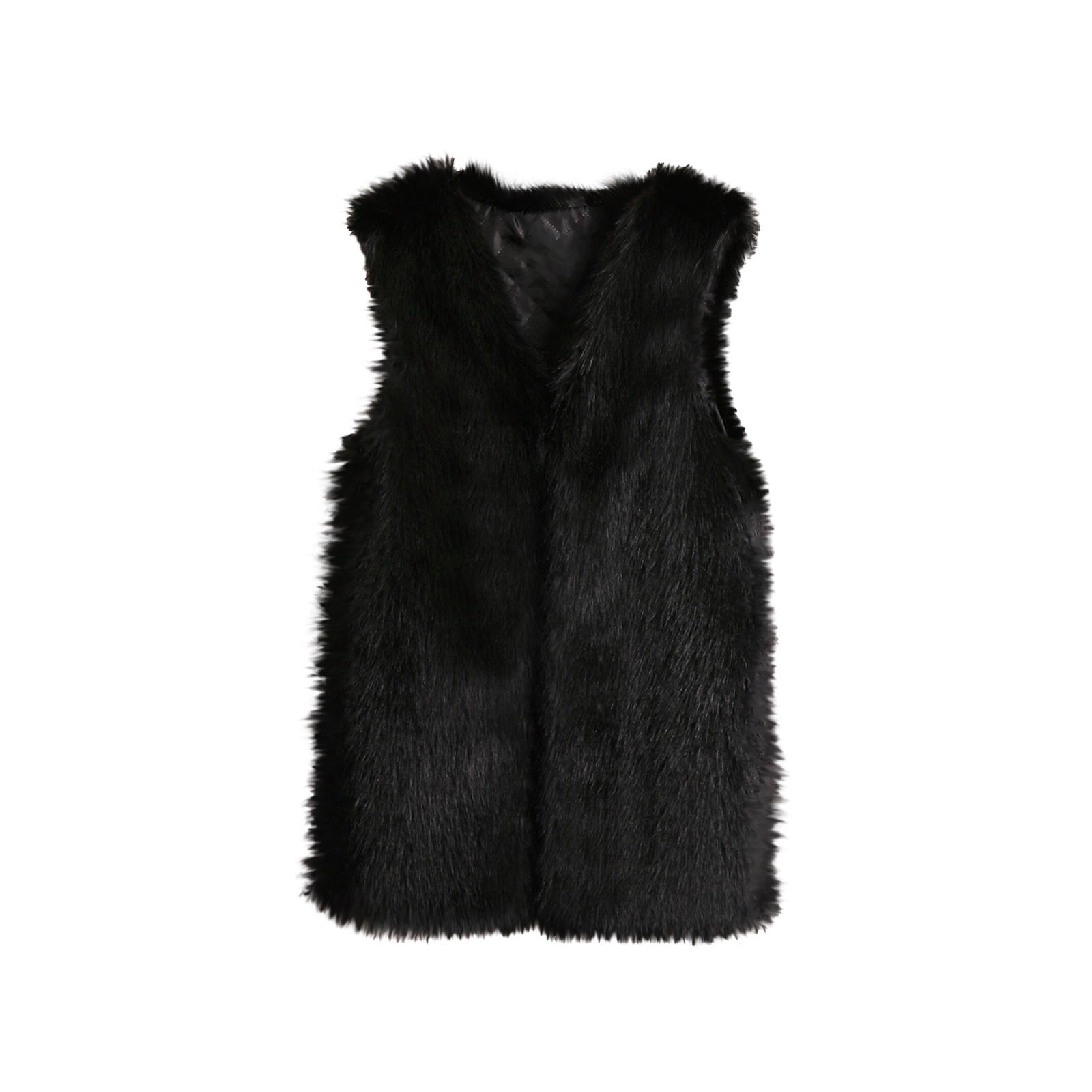 Fuzzy black best sale vest
