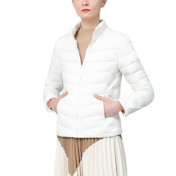 HTNBO Women's Lightweight Down Jackets Lightweight Down Jackets Packable Quilted Winter Coats