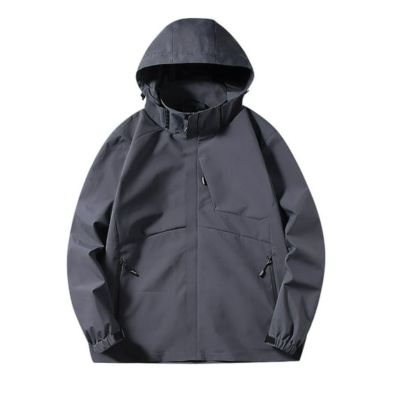 HTNBO Women's Lightweight Waterproof Jackets Mesh Lined Hooded Softshell Rain Jacket, Trendy Windbreaker Long Coat