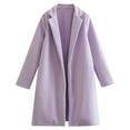 thumbnail image 1 of HTNBO Women's Long Cardigans Sweater Fall Dressy Casual Lapel Knit Warm Trench Coatigan Oversized Blazer Jacket Coat, 1 of 3