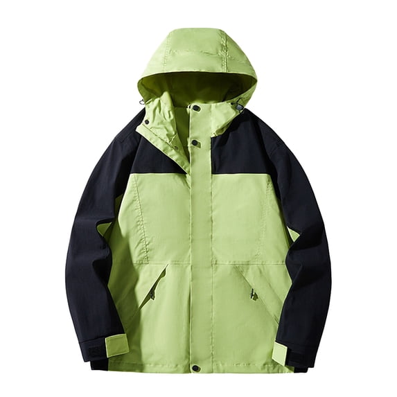 HTNBO Women's Rain Jackets Plus Size Waterproof Windbreaker Packable Running Lightweight Cycling Jacket Reflective Hooded