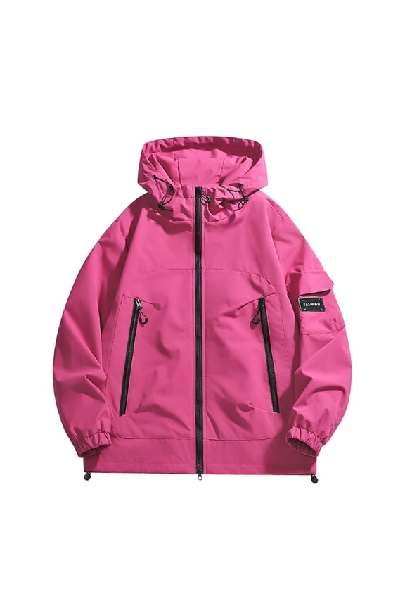 Women's Rain Jackets Waterproof Lightweight Rain Suit for Women Rain Loose Trench Coats Outdoor Windbreaker