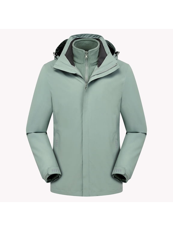 Women's Ski Jacket 3 in 1 Hooded Waterproof Windproof Winter Jacket Fleece Jacket Raincoat Snowboard Mountain Coat