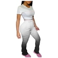 thumbnail image 1 of HTNBO Women's Yoga Workout Leggings Pant Run Joggers Gradient Sport Beach Autumn Savings, 1 of 8