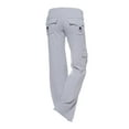 thumbnail image 1 of HTNBO Womens Loose Workout Yoga Gym with Pockets Button Trouser Stretchy Casual Pants, 1 of 3