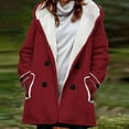 thumbnail image 1 of HTNBO Womens Winter Coats Outerwear Ladies Fleece Jackets with Hood Long Coats for Cold Weather Fall Winter Fashion, 1 of 4
