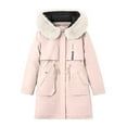 thumbnail image 1 of HTNBO Womens Winter Down Coats Zip Up Jacket Warm Heavy Puffer Jackets Mid Length Thickened Windproof Outerwear, 1 of 7