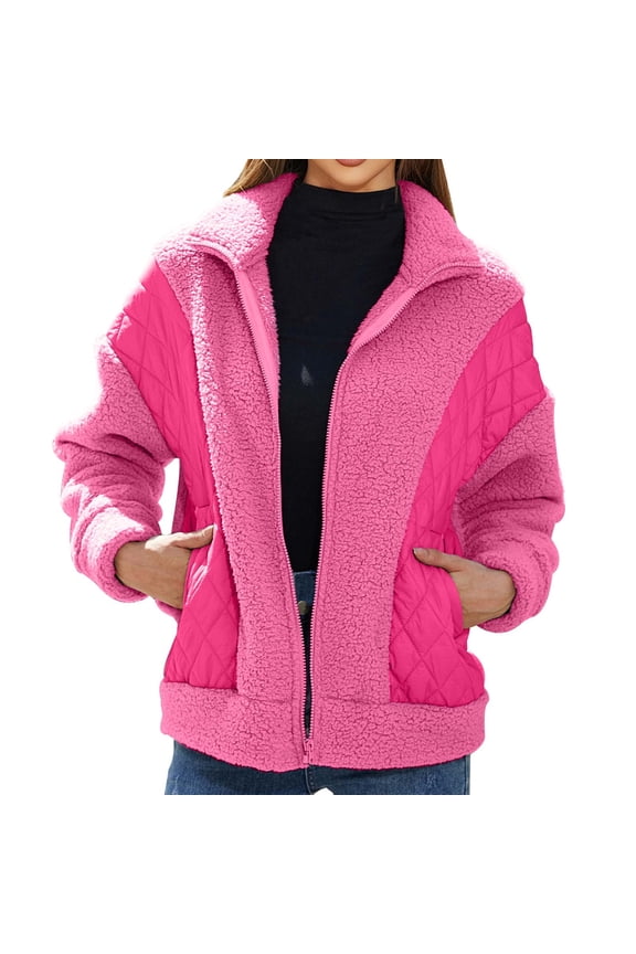 Womens Zip Up Hoodies Sweatshirt Fleece Leopard Long Sleeve Drawstring Warm Fuzzy Jacket with Pockets