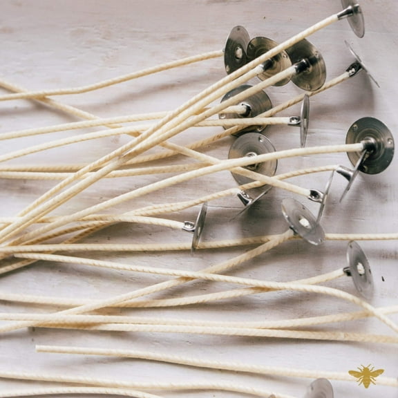 HTP-73 6" Pretabbed Wick | HTP Candle Wicks | 6.0 Inches | Prewaxed, Pretabbed | Pack of 100