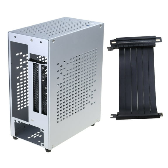 HTPC Case A07 Mini ITX Chassis Supports RTX2070 CPUs USB3.0 with PCIE3.0 Cable USB3.0 Port 1U Power Supply Aluminum