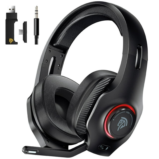 HTQ V02W Wireless 2.4G USB Gaming Headset with Microphone, Bluetooth