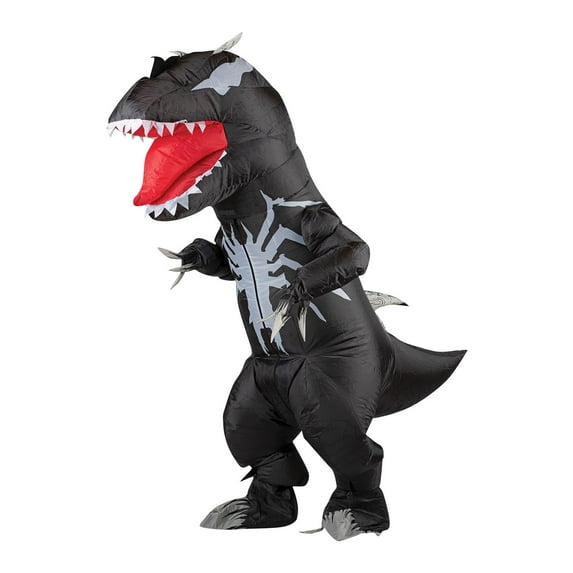 HTQWLP Halloween Superhero Spider-Rex Inflatable Costumes, 70.8" Adult Tyrannosaurus Rex Dinosaur Inflatable Halloween Costume Unisex Size, Halloween Party Fancy Dress up Performance Clothes, Black
