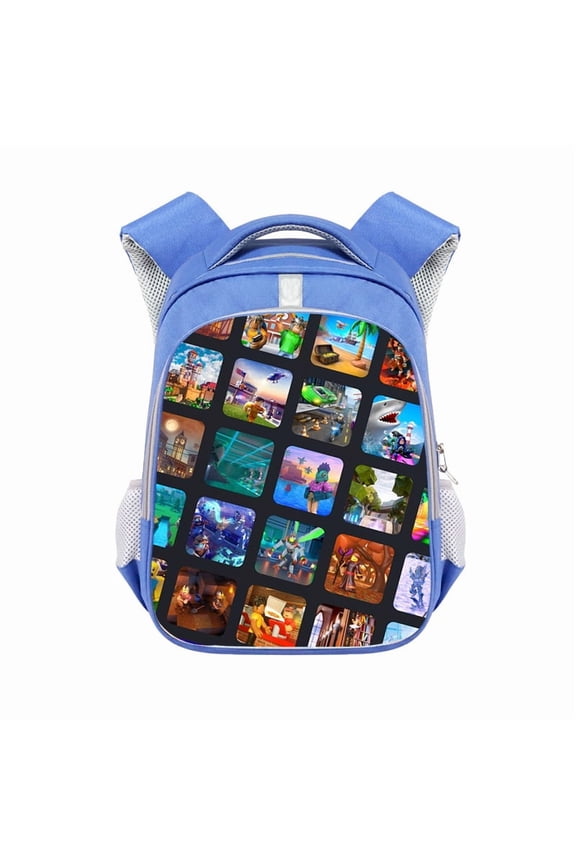 Unisex Adjustable Strap Polyester Roblox School Backpack