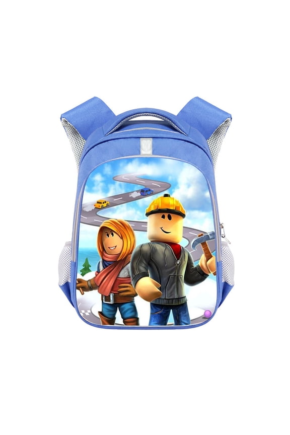 Unisex Adjustable Strap Polyester Roblox School Backpack