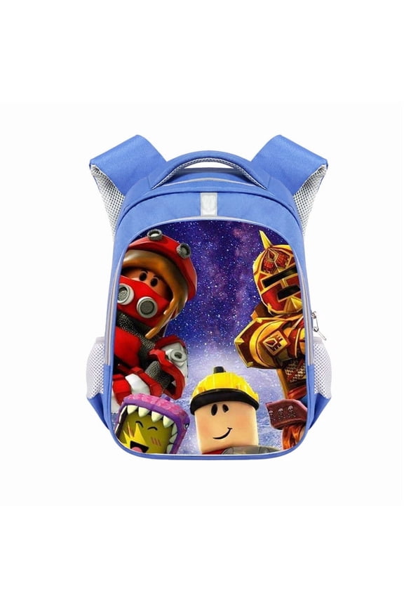 Unisex Adjustable Strap Polyester Roblox School Backpack