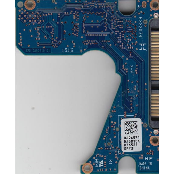 HTS541010A7E630, 0J24571 DA5810A, 0J42291, DA6439, Hitachi SATA 2.5 PCB